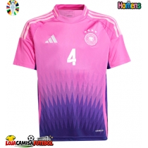 Camisa de Futebol Alemanha Jonathan Tah #4 Equipamento Secundário Europeu 2024 Manga Curta